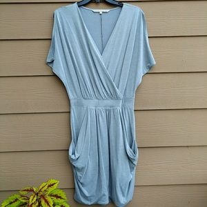 Pocketed Silver Dress